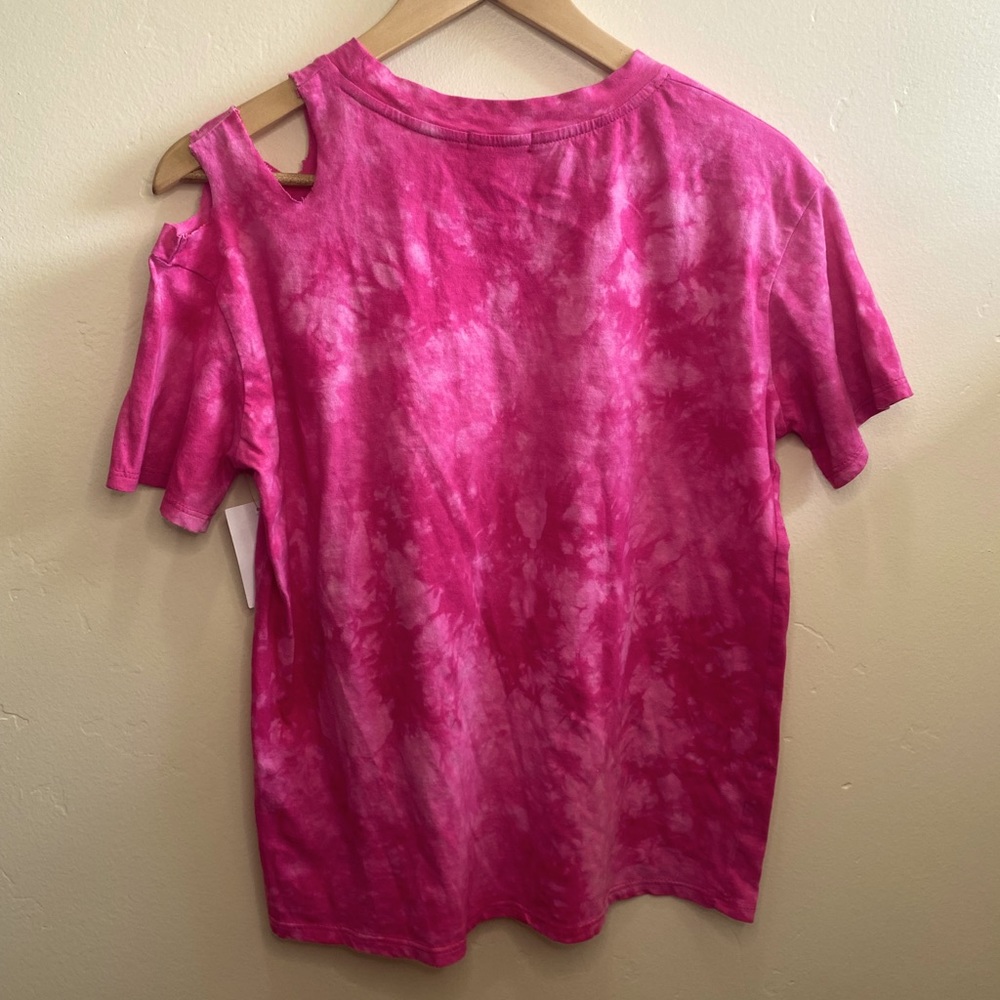 Somewhere West Large Festival Tee Faire Tee Pink Tie Dye - Picture 3 of 3